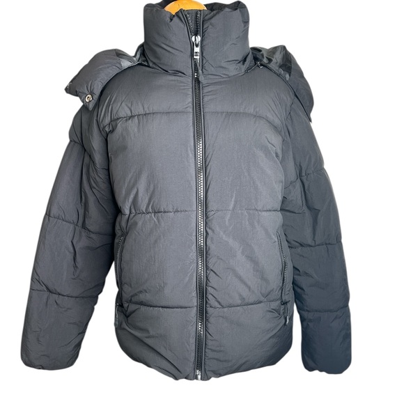 Cotton On Black “The Mother” Puffer Jacket – Modern Quilted Design - Picture 1 of 8